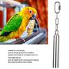 Sweet Sound Stainless Steel Bell Stainless Steel Material Hanging Bell Toy Bird Cage Use