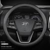 Hyundai Leather Steering Wheel Cover for Tucson, IX35, Sonata, Santa Fe, Elantra, Reina, Veloster