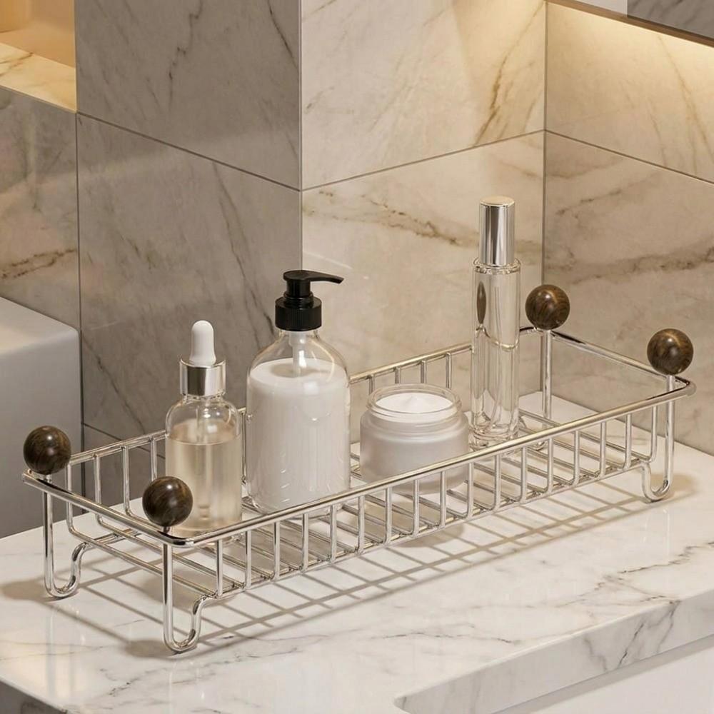 Large Capacity Cosmetic Storage Rack Waterproof Washstand Drain Rack for Kitchen