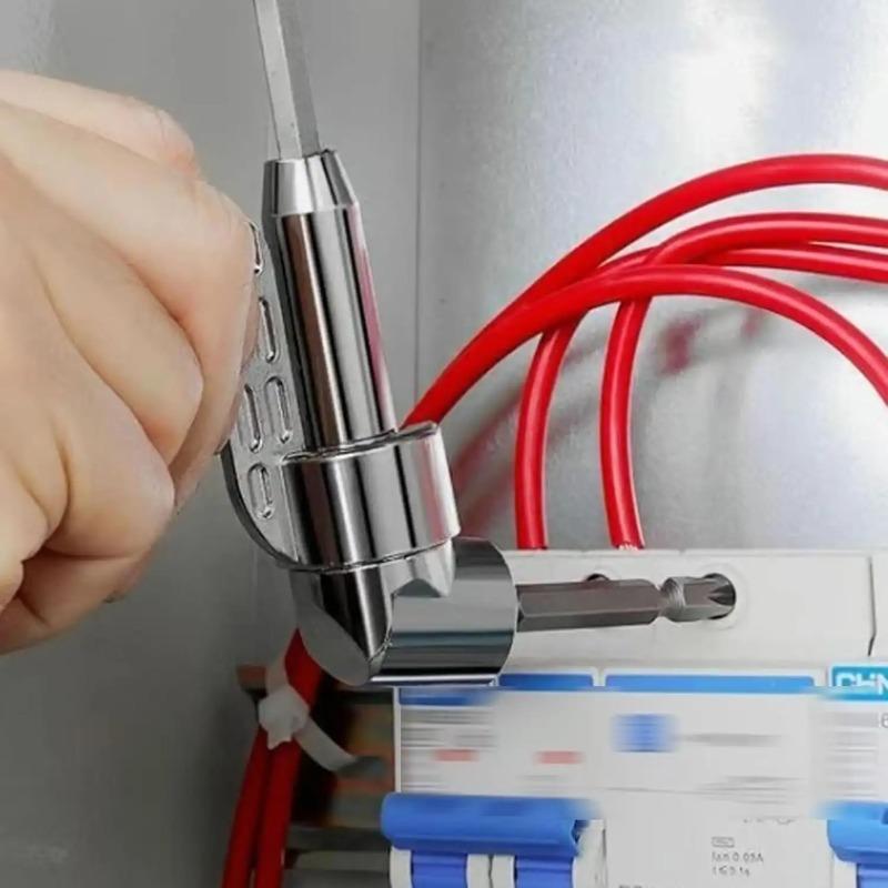 105 Degree Right Angle Drill Corner Tool Screw Hub Bend Screwdriver Bit Attachment Screw Hub Conversion Head for Electric