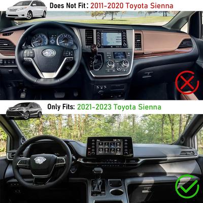 Ablagefach für Armaturenbrett-Mittelkonsole für Toyota Sienna 2025 2025 2025 2025 Innenzubehör, Armaturenbrett-Organizer hinter dem Bildschirm