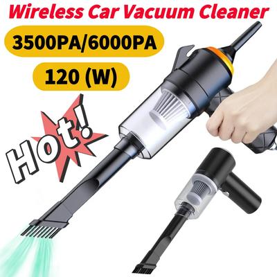 6 In 1 Car Vacuum Cleaner 3500PA Strong Suction Blowing Suction Car Cleaner Mini Handheld Cleaner for Car Home Keyboard Cleaning