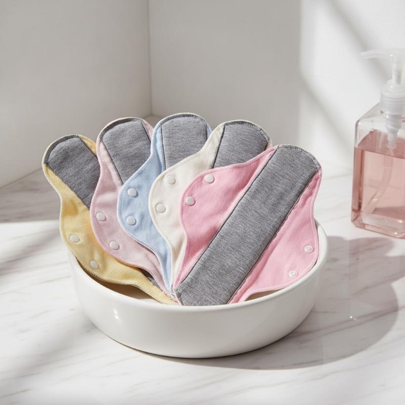 4Pcs Leak-Proof & Waterproof Washable Incontinence Pads With Graphene Aseptic Technology For Elderly Care