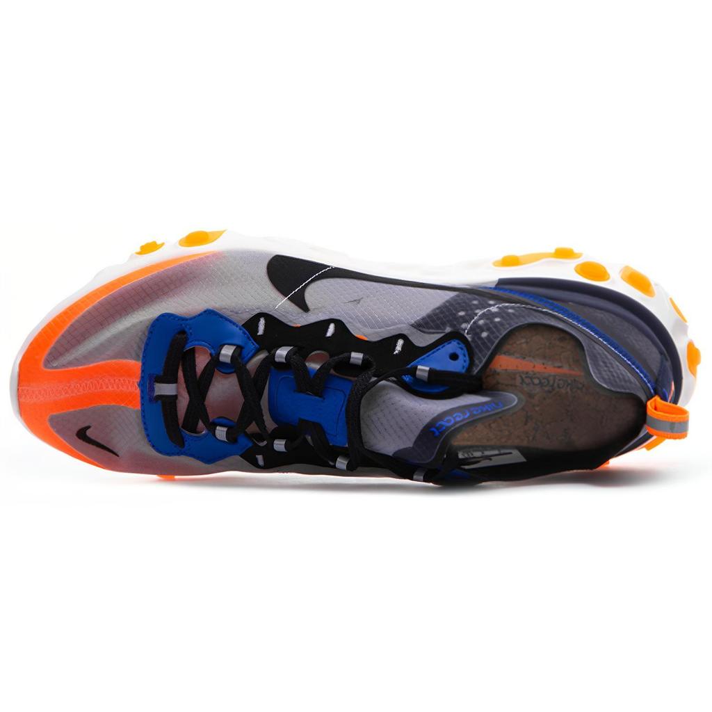 New Nike React Element 87 Thunder Blue/Total Orange AQ1090-004