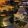 Solar Ground Lights IP65 Waterproof - LED Outdoor Landscape Lights for Yard Lawn Patio Deck