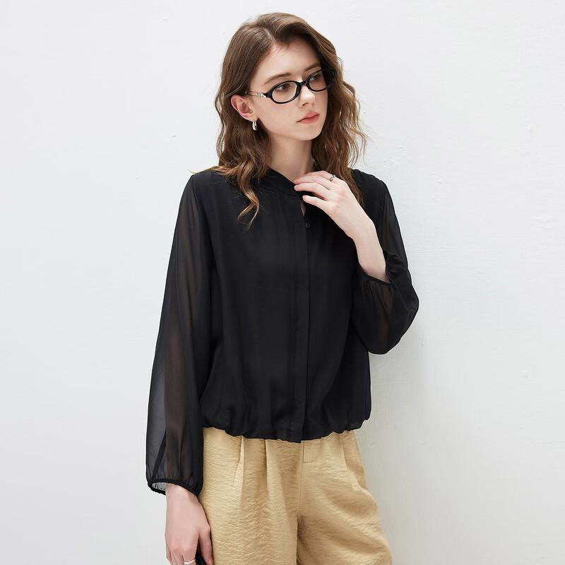 Kommond Boca 2026 Spring/Summer Mulberry Silk Long-Sleeve Blouse