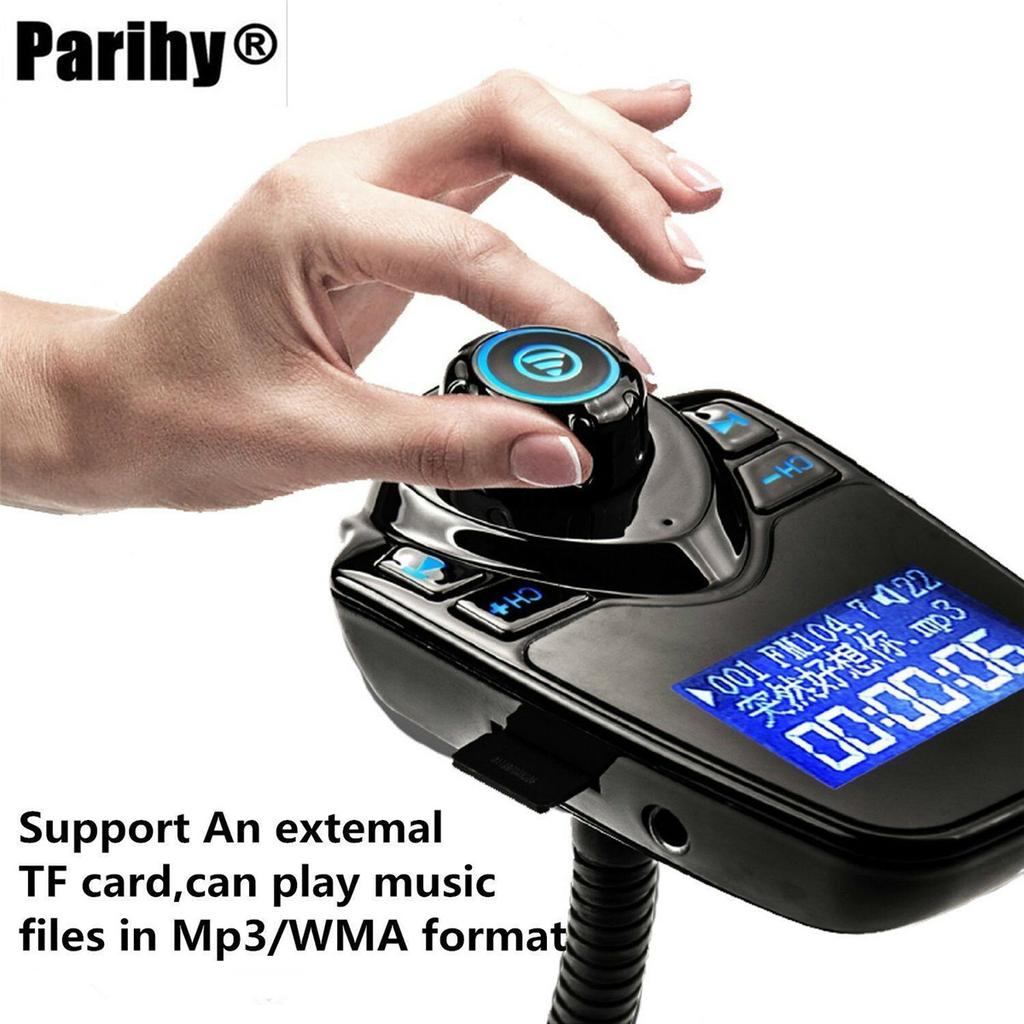 1.44" LCD Wireless FM Transmitter &USB Charger & Handsfree Bluetooth &MP3 Player