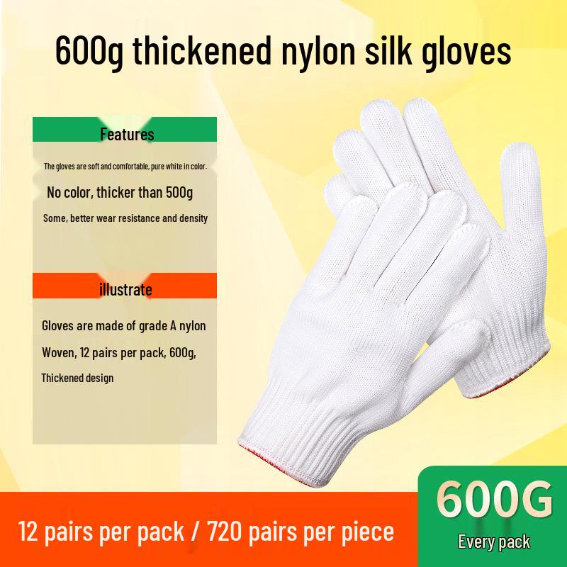 Cotton Yarn Work Gloves for Construction and Labor Protection