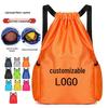 Custom Logo Drawstring Backpack for Travel, Sports, Gym, Hiking, Football & Basketball