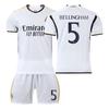 2023-24 Real Madrid Home Jersey #9 Mbappe #5 Bellingham #7 Vinicius, Fan Version Football Jerseys