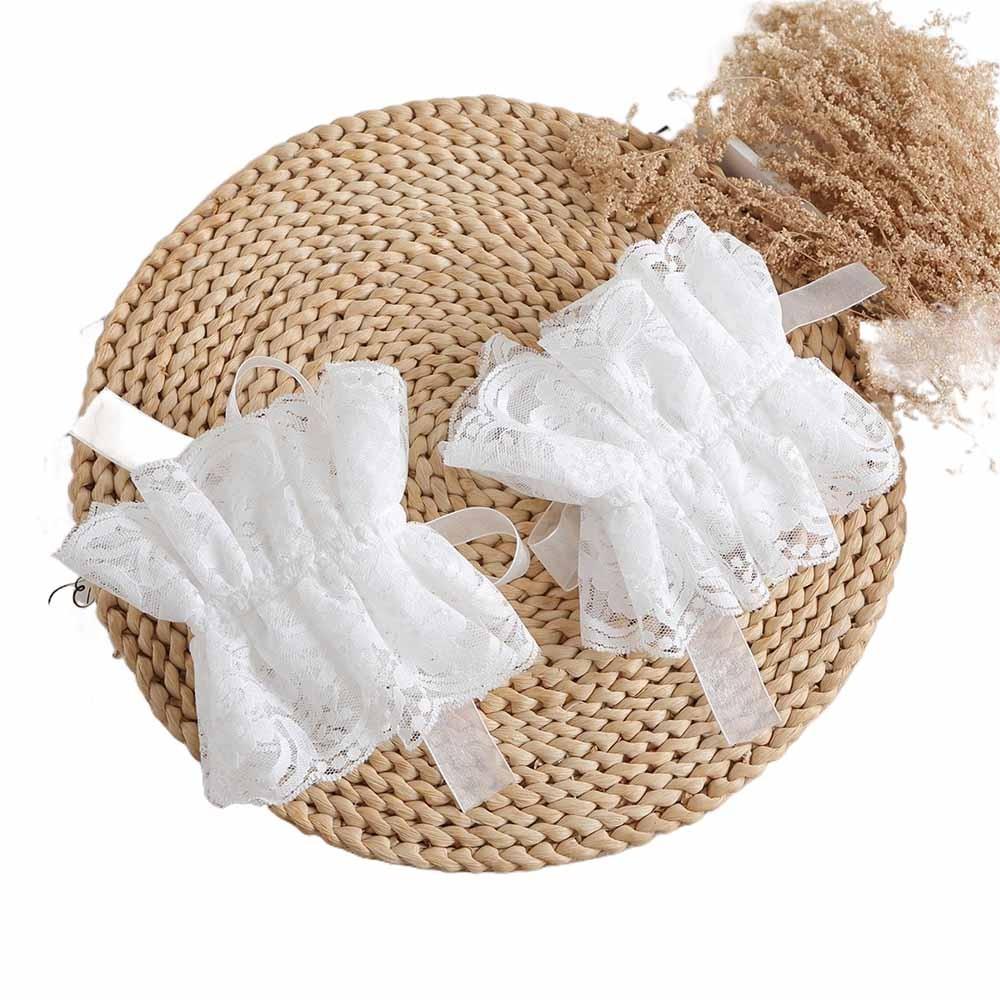 Lace Ruffled Lace Fake Collar Black Blouse Shoulders Fake Collar Universal Ruffled Sleeve  Ladies