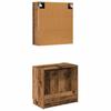 Bathroom Cabinet Set with Shelf and Door Reclaimed Wood Look Wood Based Material