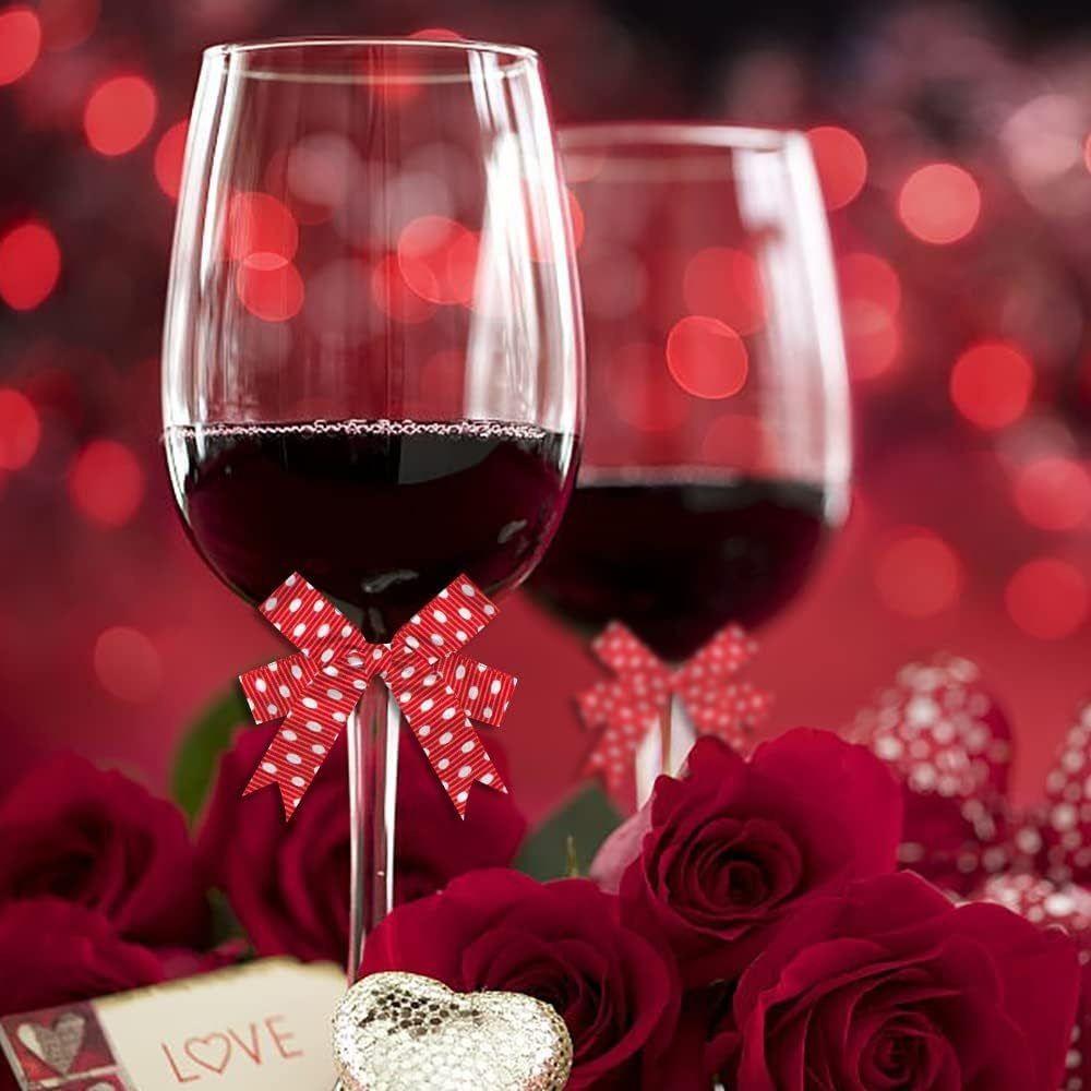 Single-Sided Red Love Printed Ribbon Polyester Gift Packaging Ribbon Heart Print Ribbon  DIY