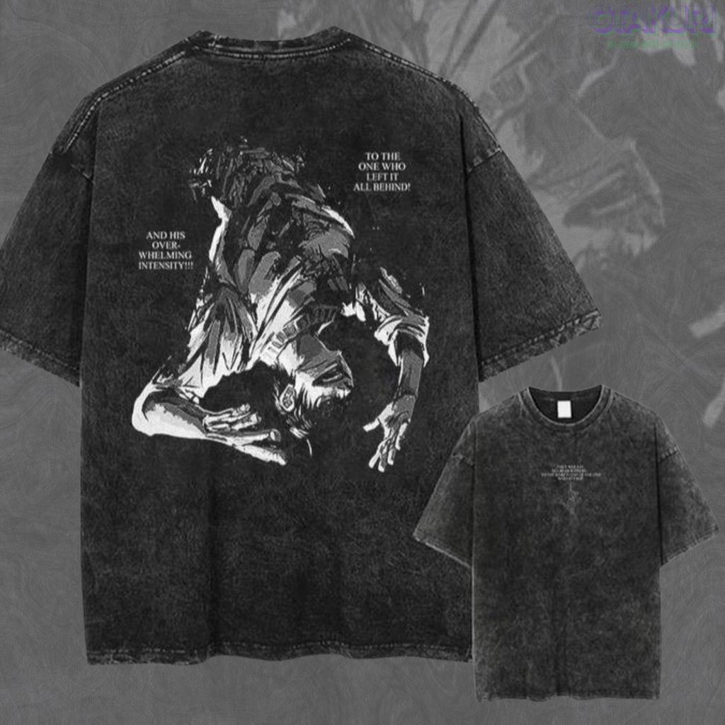 T-shirt Grafica Vintage Toji Fushiguro, Maglietta Streetwear Oversize JJK Manga