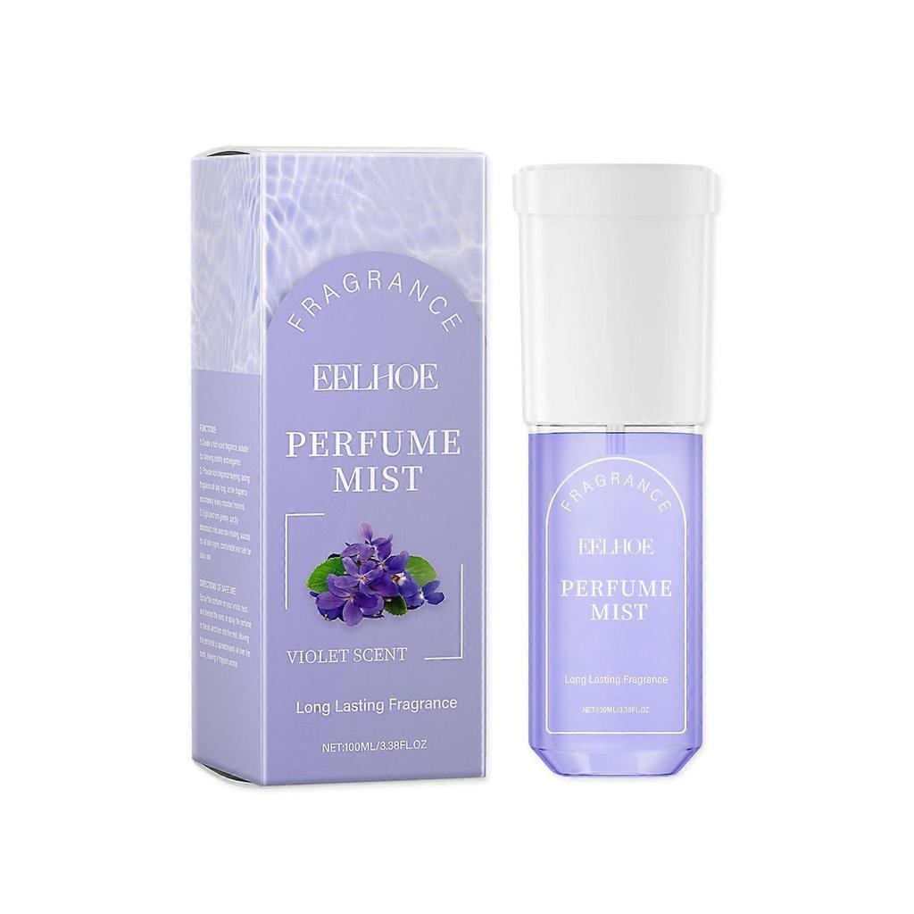 Violet Flower Body Perfume Spray - Long-Lasting Fresh Vanilla & Sandalwood Fragrance, Elegant & Quick-Absorbing, 100ml for Daily Wear & Special Occasi