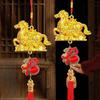 Chinese Year Decoration Golden Horse Pendant Wall Hanging Ornament for Living Room