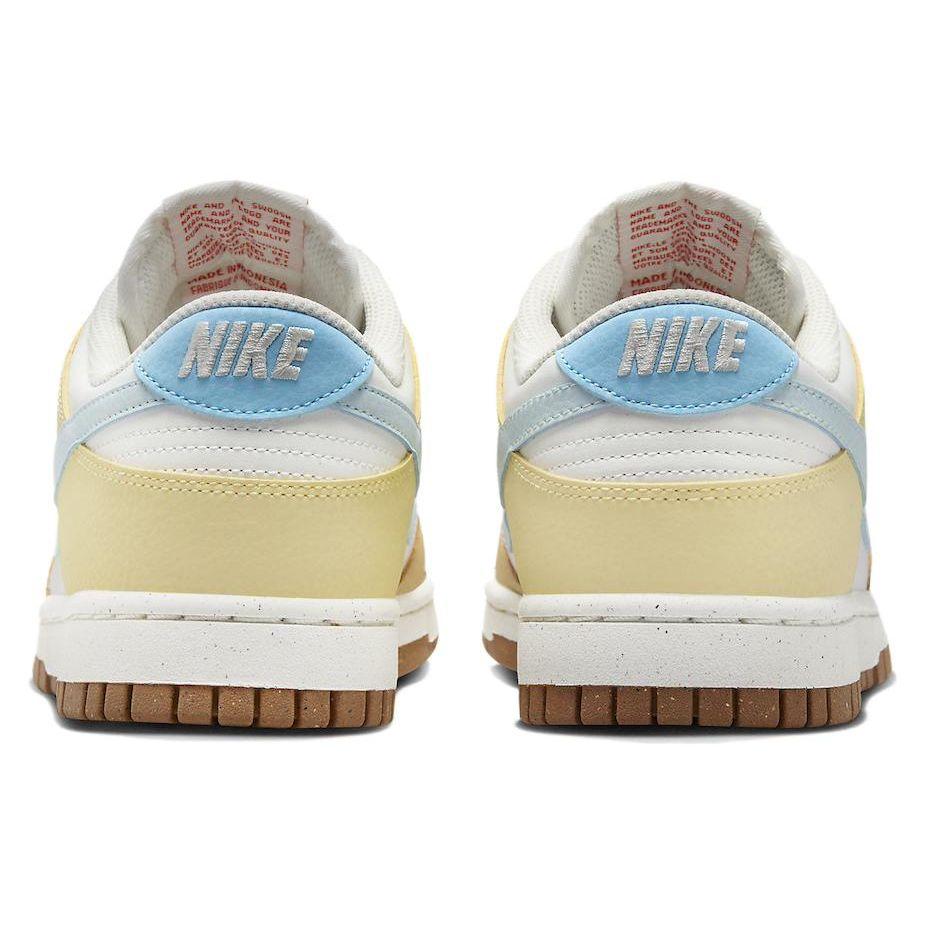 Nike Dunk Low Next Nature Soft Yellow Aquarius Blue Women Sneakers Cream Summit-White Glacier-Blue FZ4347-100