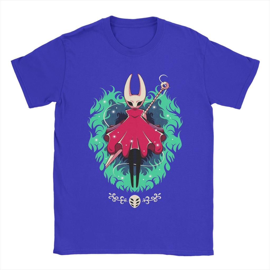 Hollow Knight Silksong Hornet Herren T-Shirts Neuheit T-Shirt Kurzarm Rundhals T-Shirt 100% Baumwolle Geschenkidee Tops
