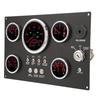 12V 5 Gauge Set Instrument Panel 0 to 120MPH 0 to 8000RPM Red LED 0 to 5bar 0 to 73psi for Marine Boat Car