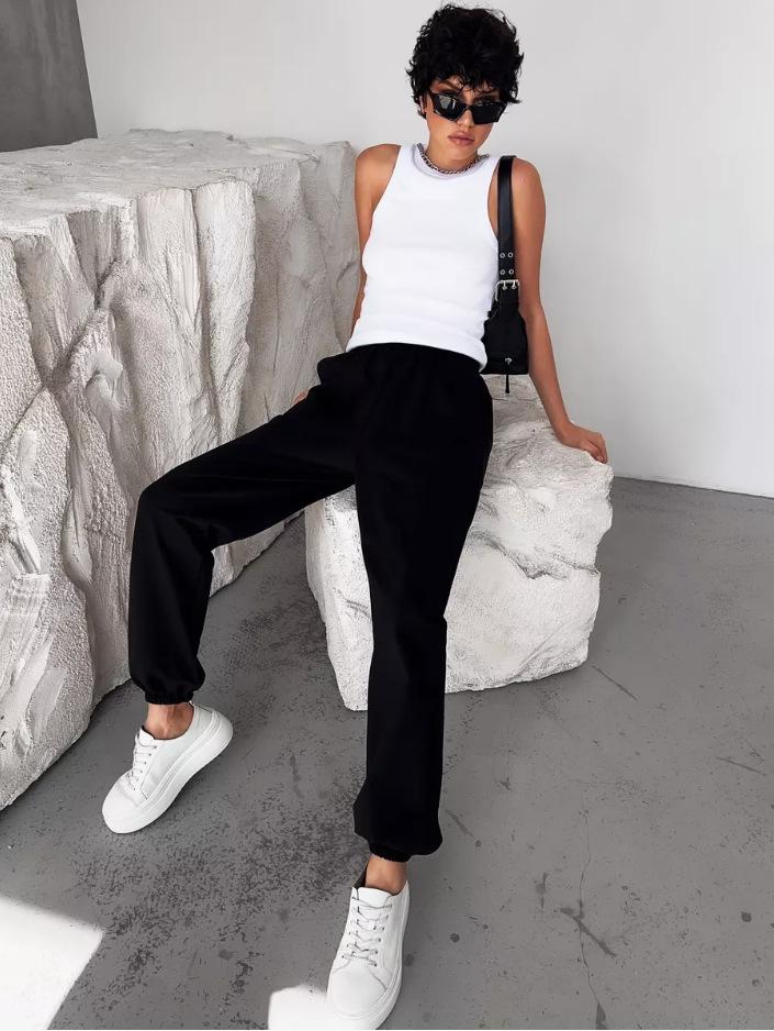 European & American Women's Casual Loose Jogging Sweatpants - Cuffed Long Pants