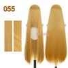 Bubuwig Synthetic Hair 100cm Long Straight Pure Color Cosplay Wigs Over 100 Colors Black White Red Blue Brown Wig Heat Resistant
