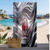 Πετσέτα Θαλάσσης AC Milan με Σχέδιο Γρήγορου Στεγνώματος Μαλακή Πετσέτα Φορητό Μεγάλο Ορθογώνιο Κάλυμμα Παραλίας για Ταξίδια Πισίνα
