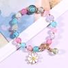 New Little Daisy Bracelet Female Student Mori Single Circle Strawberry Crystal Bracelet Girl Heart Simple Sweet Flower Bracelet