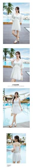 Plus Size 300 Jin Women's Swimsuit 2023: Loose, Tummy-Covering, 3-Piece Set - Slimming and Flesh-Hiding Design