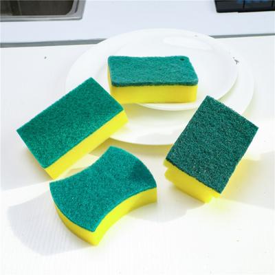 Dishwashing Sponge Scouring Cloth Brush Pot Brush Dish Artifact Absorbent Sponge Block Kitchen Supplies Dishcloth Magic Sponge Wipe
