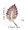High-end Luxury Leaf Brooch, Exquisite and Luxurious Suit Lapel Pin, Niche Premium Design Brooch, Clothing Accessory