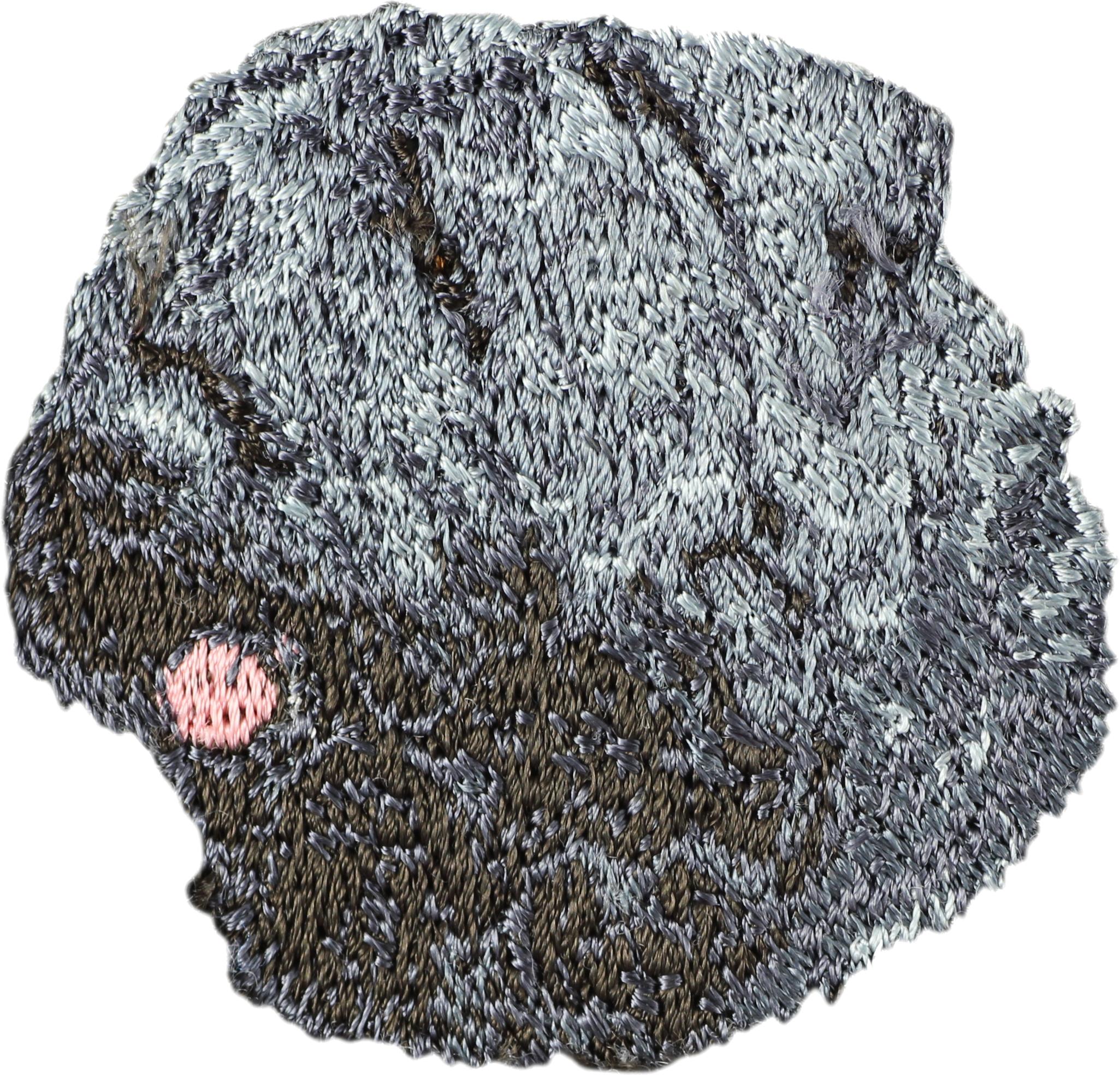

Bouvier des Flandres, Flanders Cattle Dog - dog-shaped patch, embroidered patch, unique decoration for Art-Dog backpack різнокольорові кольору