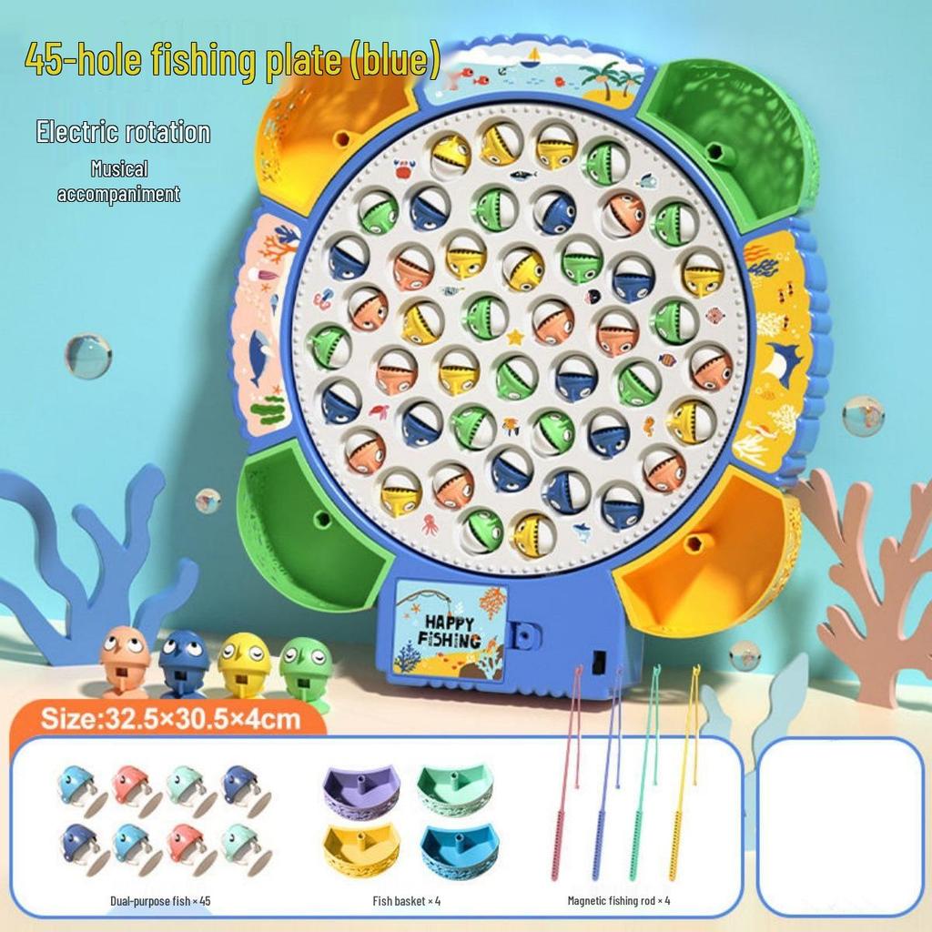 Early Education Electric Fishing Toy for Ages 1-3: Intelligence Development Gift for Boys and Girls