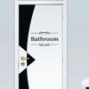 Removable Waterproof Bathroom Toilet Door Wall Decal Sticker Home DIY Decor