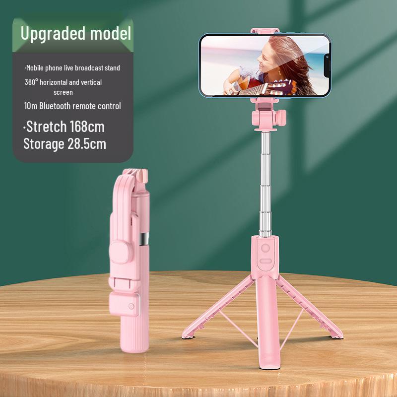 360° Rotating Bluetooth Selfie Stick & Tripod for Live Streaming & Photography