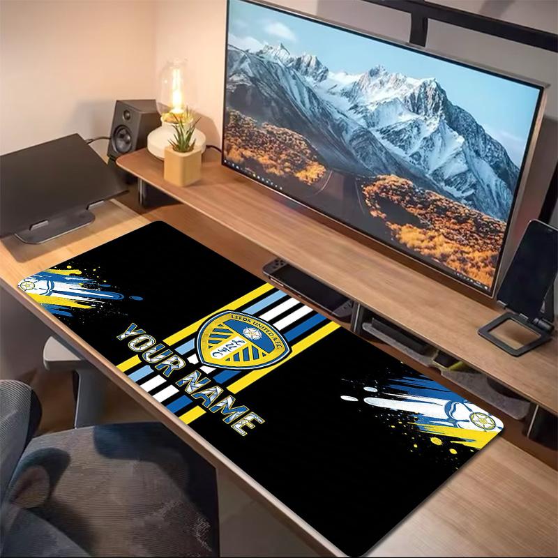 Leeds United FC Print Cushion Non-slip Laptop Tablet Big Mousepad XXL Mat Mini PC Playmat With Lock edge