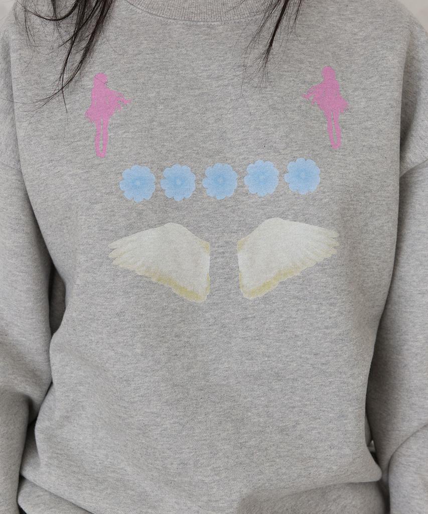Yeongmailweeo Unreal Angel Sweatshirt (Melange)