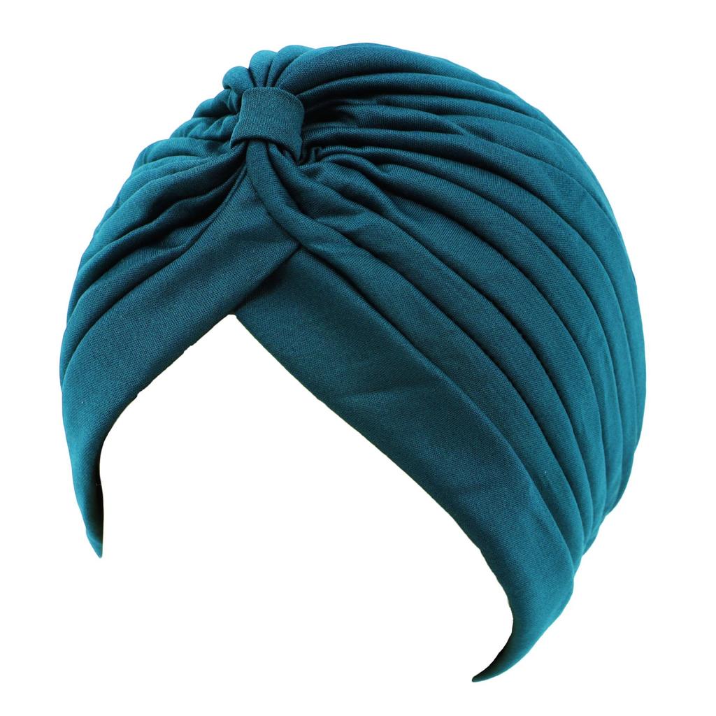 Versatile Solid Color Women's Baotou Hat with Striped Bottom