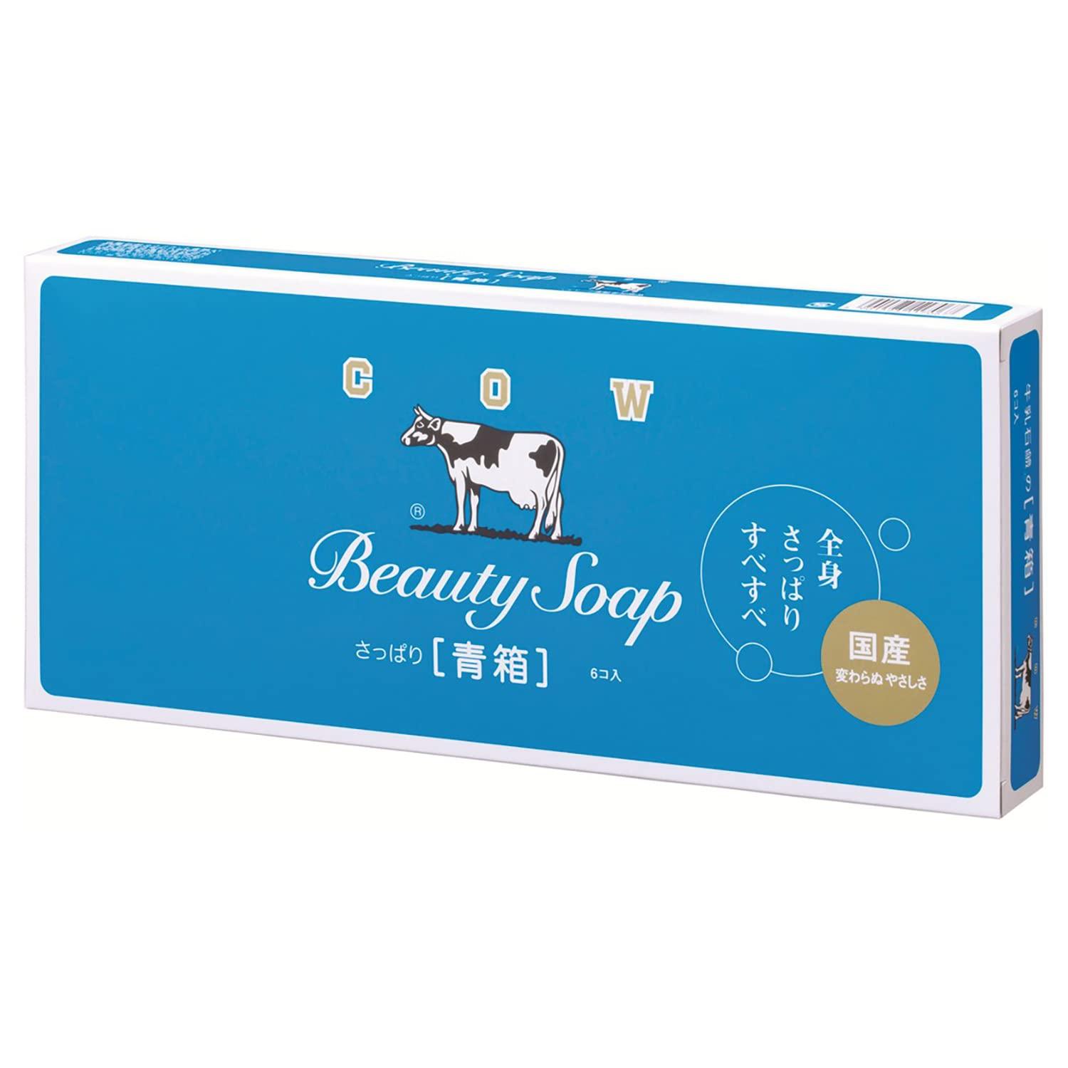 

Мыло Cow Brand Синяя коробка 85г x 6 белый