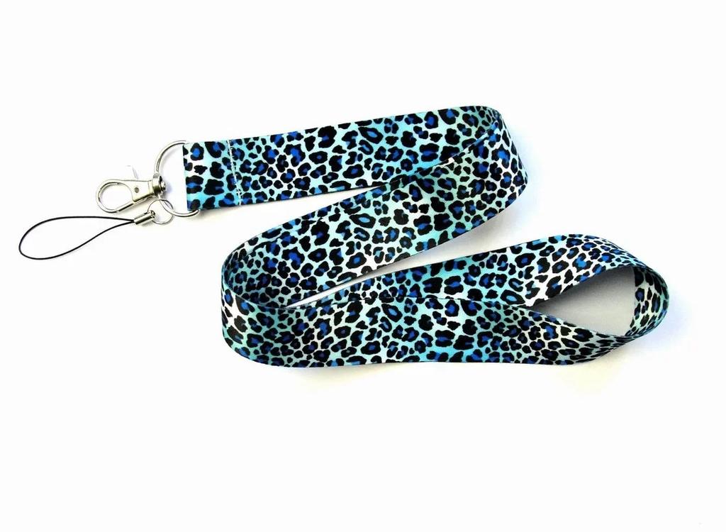 Leopard Animal Printed Key Lanyard ID Badge Card Holders Phone Neck Straps with Keyring Phone Accessories