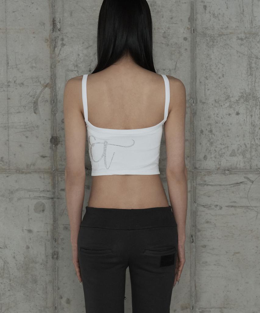 ETRE AU SOMMET Cross Hotfix Backless Sleeve (White)