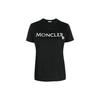 Moncler Logo Embroidered Crew Neck Pullover Short Sleeve T-Shirt SS23 Women T-Shirt Black I10938C00009829HP999