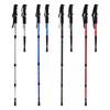 Outdoor Aluminum Trekking Pole/Walking Stick: Straight, T-Grip, Curved, Telescopic Options for Hiking and Skiing.