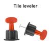 50pcs/set with Wrench Steel Needles Tile Spacers Flat Ceramic Level Wedges  Leveling Device