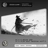 HYBXAXC Ink Warrior Mouse Pad XXL Anime Samurai Rug Gaming Pc Accessories 40x90cm Office Desks Aesthetic Mousepad Table Cushion
