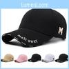 M Letter Embroidery Baseball Hat Outdoor Adjustable Sun Protection Breathable