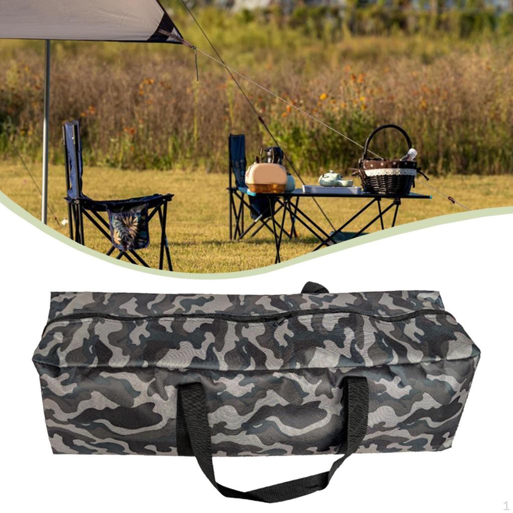 Camping Tent Pole Storage Bag Organizer Pouch Carrying for Trips Fishing