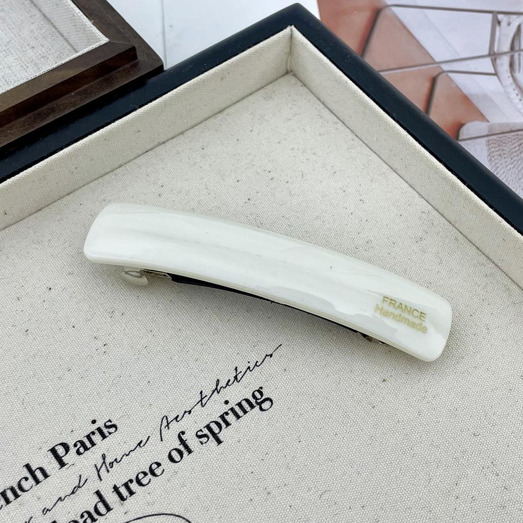 Korean New Design Retro 8.5cm Strip-Type Hair Clip high Ponytail Clip Fashion Acetic Acid Spring Clip Hair Accessories