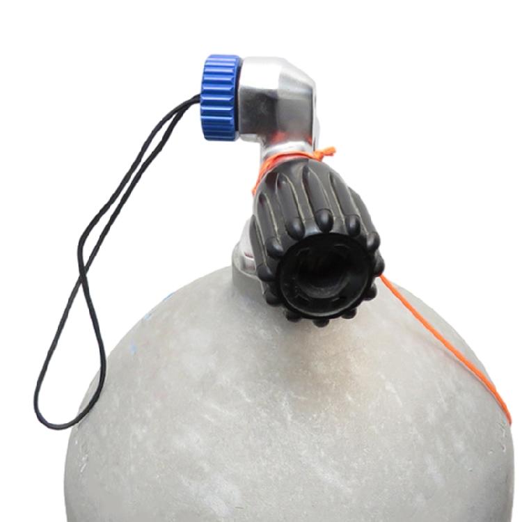 Dive Tank Cover with Cord Scubas Diving Tank Valves Threaded Cover Dust Plug Cap