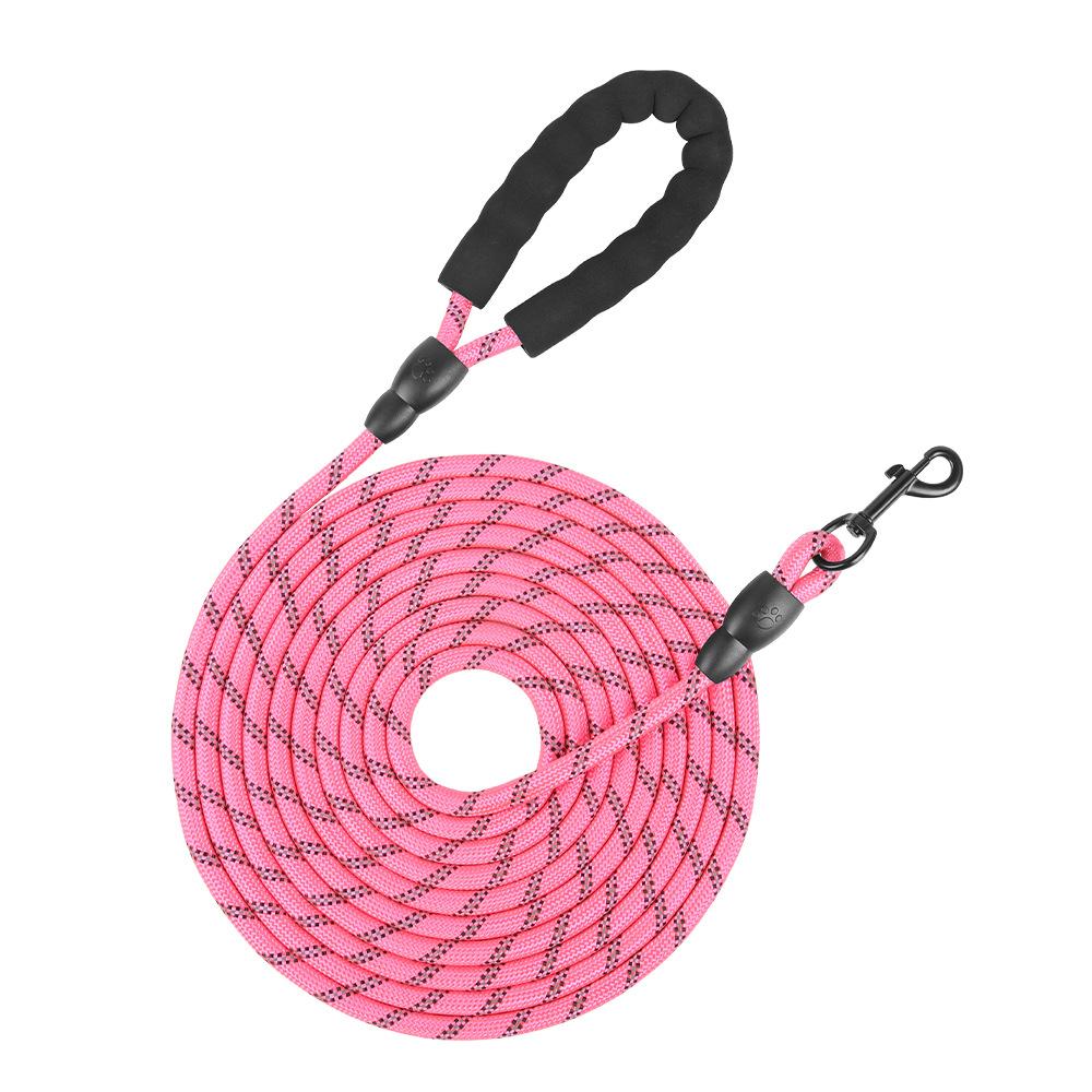 5M/8M/10M/20M/30M Tracking leash dog training special extended dog leash self- dog walking leash pet traction wholesale (rose red,5M)