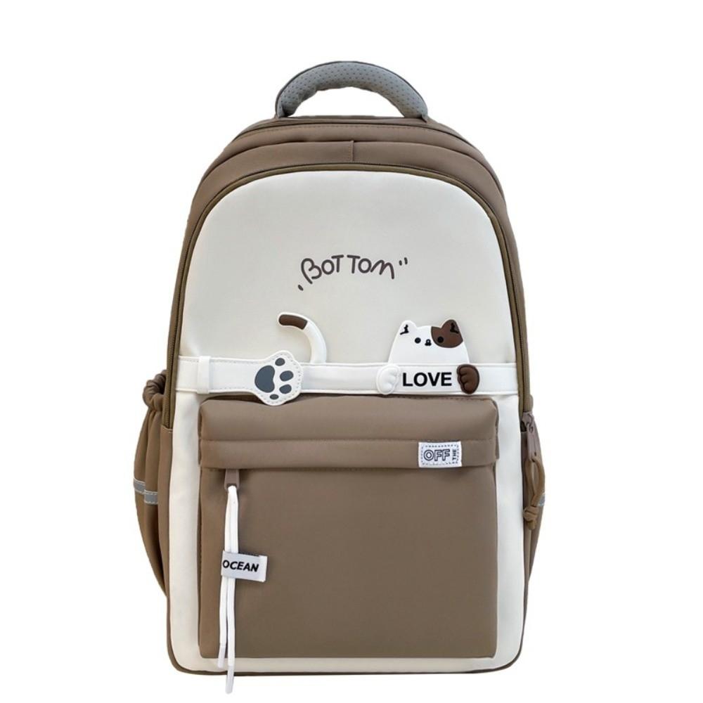 

Рюкзак студенческий школьный большой вместимости, нейлоновый, легкий, дорожная сумка, для девочек и мальчиков хаки